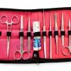 German Grade Dissecting KIT of 11 PCS Scissors Forceps Probe Blades Needle ETC CYNAMED-6