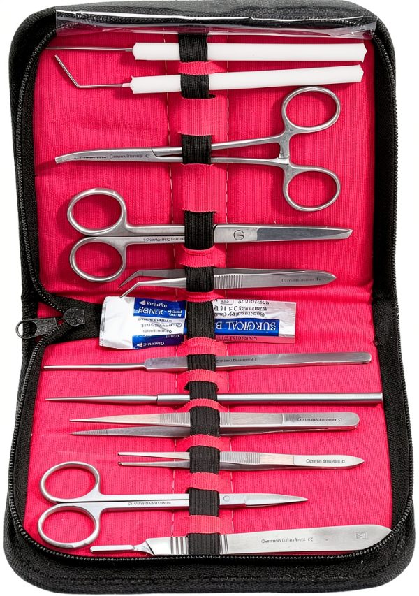 German Dissecting Kit 12-Pc Set by Cynamed Stainless Steel Tools-4