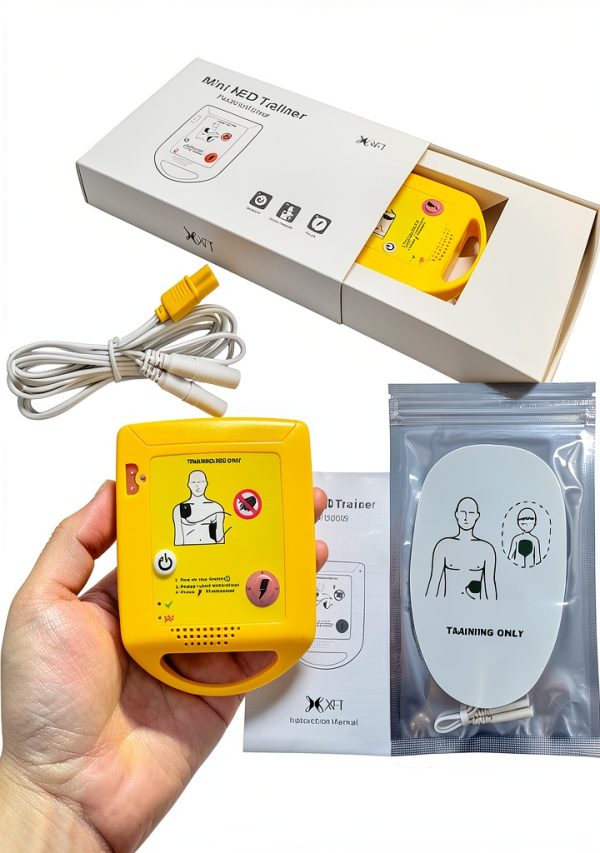 Mini AED Trainer Portable AED Training Kit Essentials AED Training Device in English for AED Trainee Beginner-7