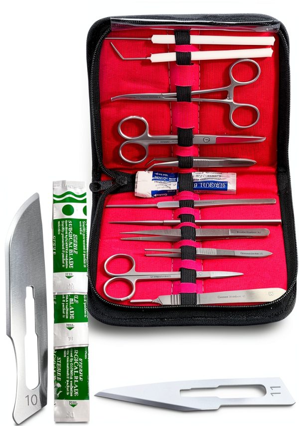 German Dissecting Kit 12-Pc Set by Cynamed Stainless Steel Tools-0