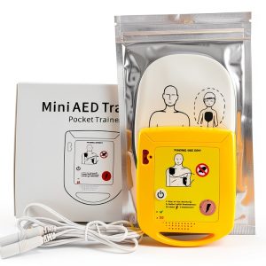 Mini AED Trainer Portable AED Training Kit Essentials AED Training Device in English for AED Trainee Beginner-0