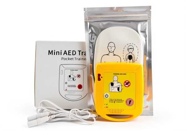 Mini AED Trainer Portable AED Training Kit Essentials AED Training Device in English for AED Trainee Beginner-0