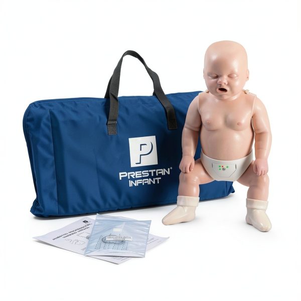 Prestan Adult and Infant CPR Manikin with Feedback, Prestan AED UltraTrainer, MCR Accessories & Carry Bag-2