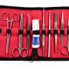 German Grade Dissecting KIT of 11 PCS Scissors Forceps Probe Blades Needle ETC CYNAMED-1