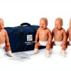 Infant CPR Manikin 4-Pack Dark Skin Tone by Prestan with Rate Monitor-0