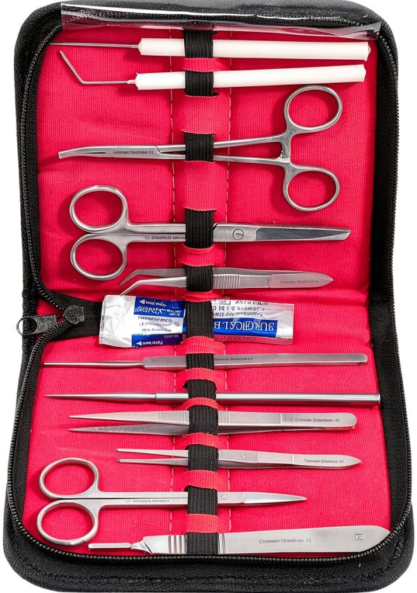 German Dissecting Kit 12-Pc Set by Cynamed Stainless Steel Tools-3