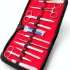 German Grade Dissecting KIT of 11 PCS Scissors Forceps Probe Blades Needle ETC CYNAMED-0