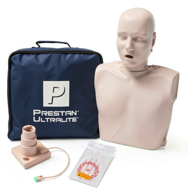 MCR Medical PRESTAN Ultralite CPR Manikin Bundle Medium Tone with AED-1