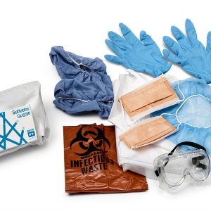 Medline Employee Protection Kit Goggles, Nitrile Gloves, Isolation-0