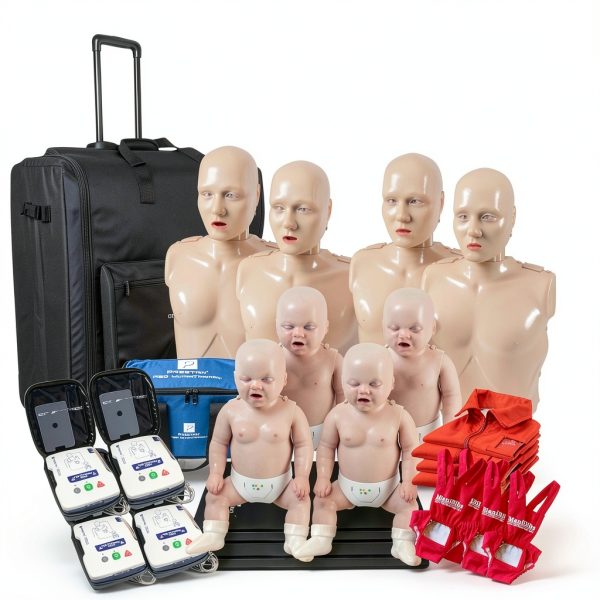 MCR Medical PRESTAN CPR Manikin Kit 4-Pack with Feedback AED Trainer-0